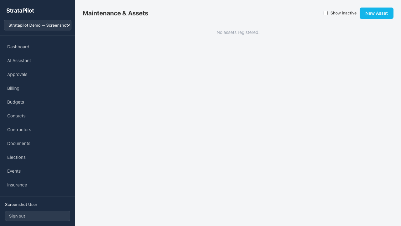 Assets list