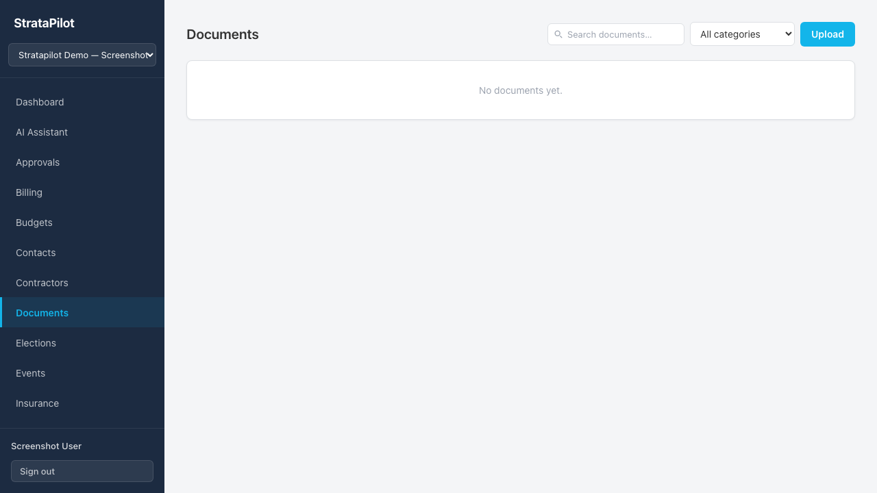Documents list