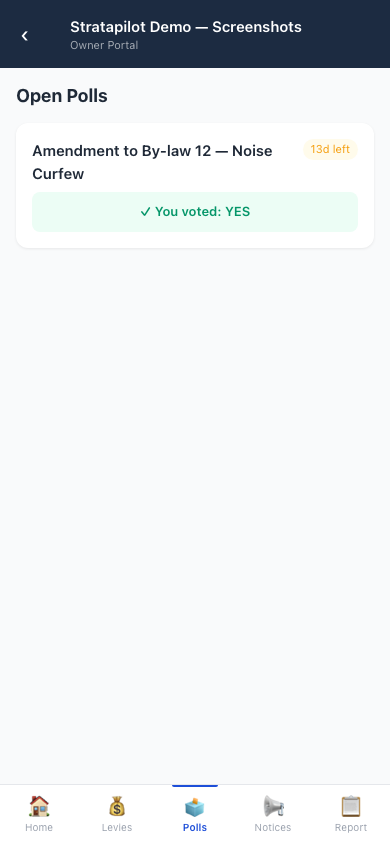 Mobile polls